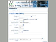 Tablet Screenshot of policypricesearch.com